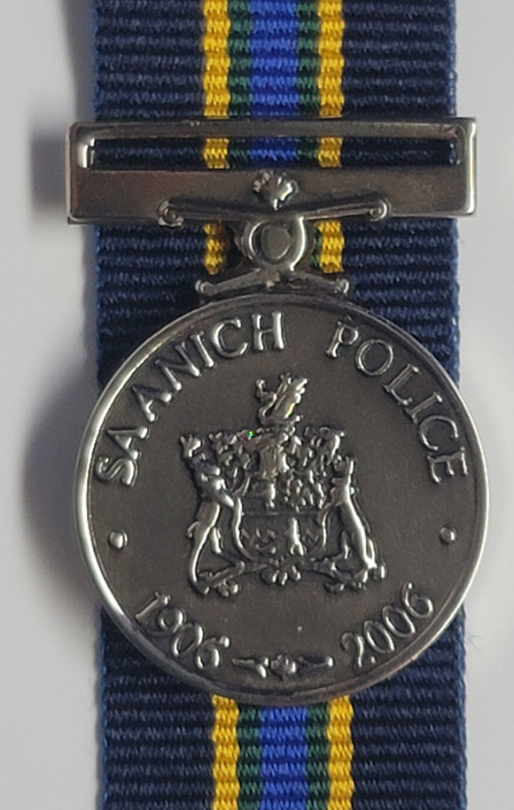 Saanich Police Medal, Miniature