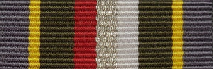 Ribbon Bar, Polish Army Medal (Silver Class)