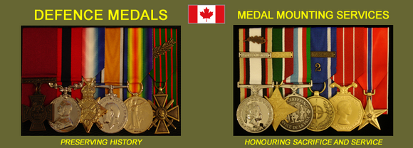 Defence Medals Canada and Medal Mounting