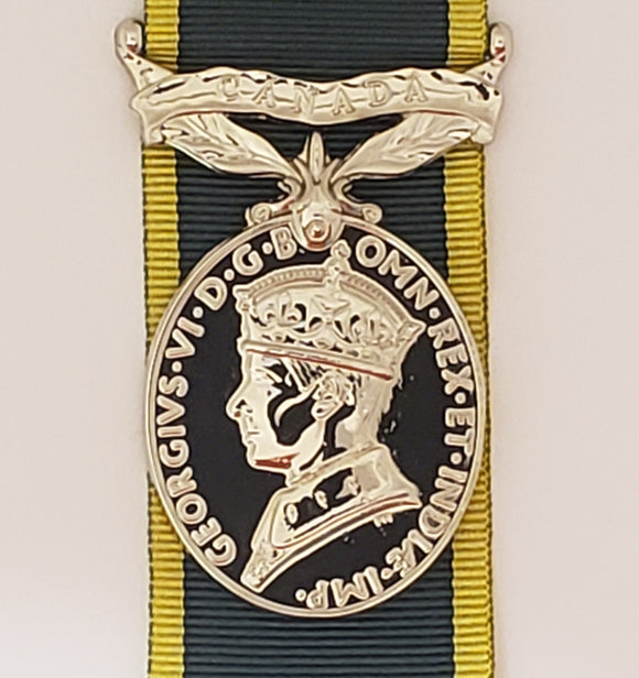 Canadian Efficiency Medal GVI