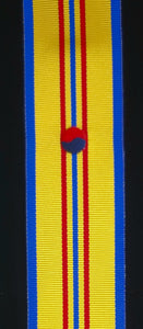 Ribbon, Republic of Korea Service Medal with Embroidered Device.