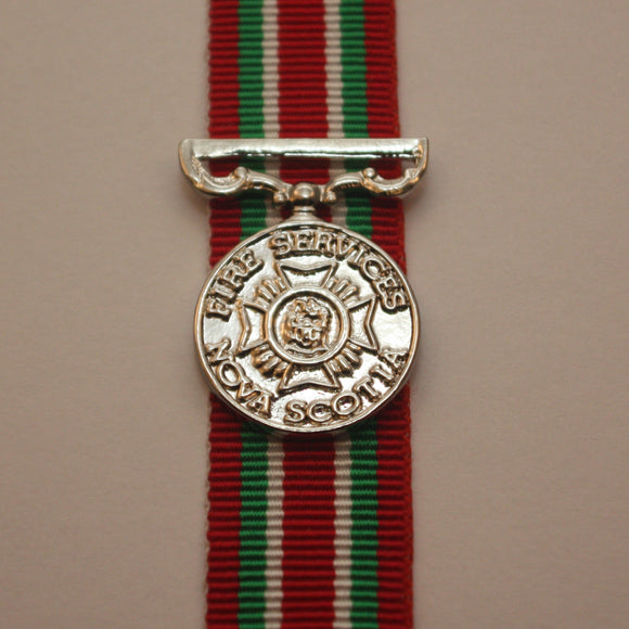 Nova Scotia Fire Services Long Service Medal, Miniature