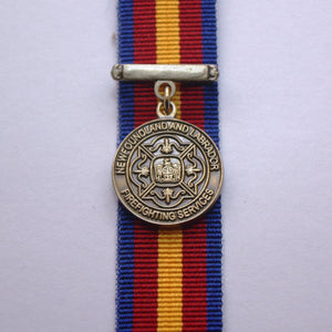Newfoundland Firefighting Service Long Service Medal, Miniature