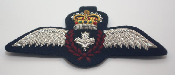 RCAF Skill Badge-Pilot Wings, Cloth, Silver